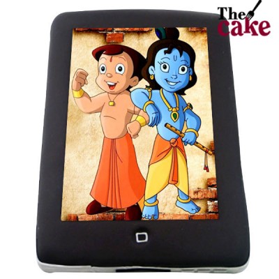 chhota bheem and krishna egg less cartoon photo cake delivery in