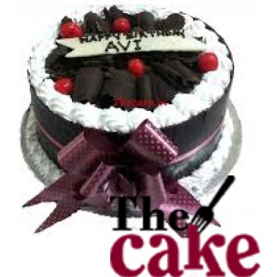 1 Kg Designer Black Forest Cake Delivery In Delhi Ncr