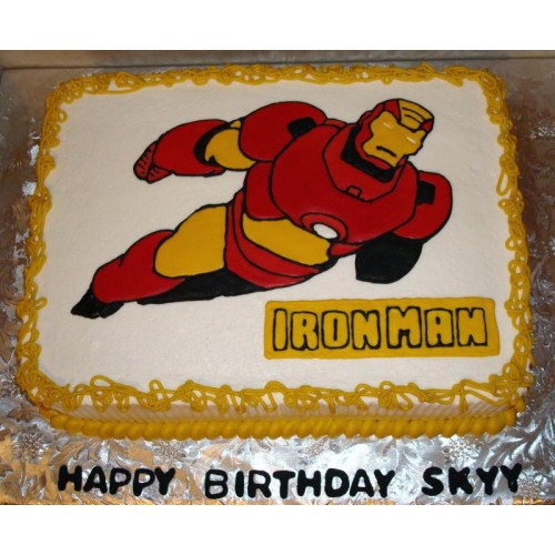 Iron Man Photo Cake