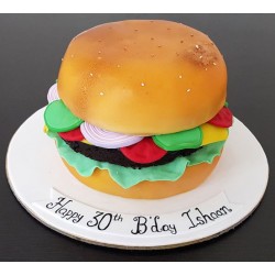 Burger Theme Cake