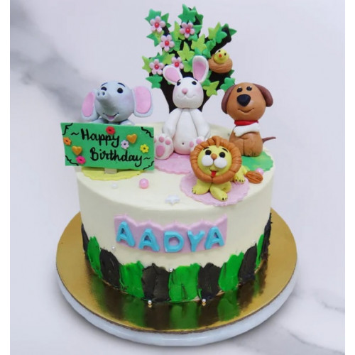 Animal Theme Cake 