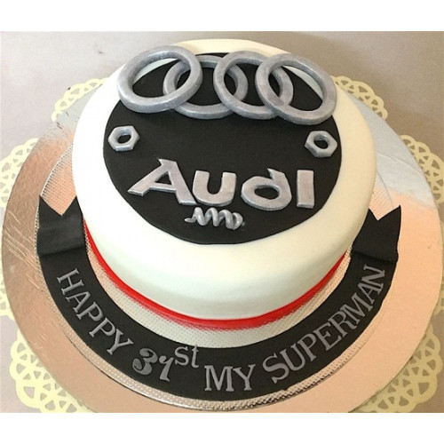 Audi Car Theme Cake