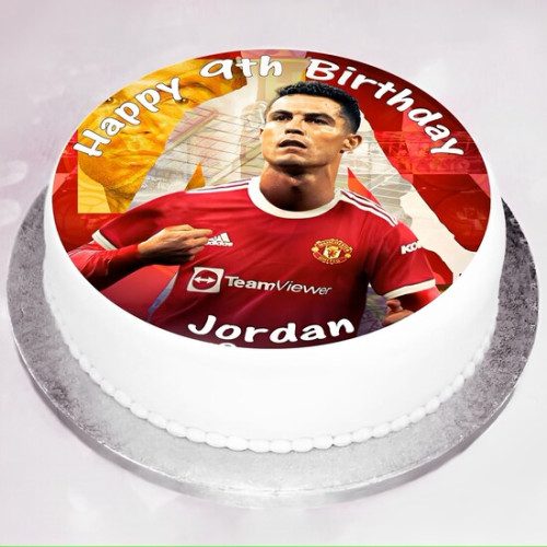 Ronaldo Theme Birthday Cake | bakehoney.com