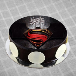 Superman Logo Cake