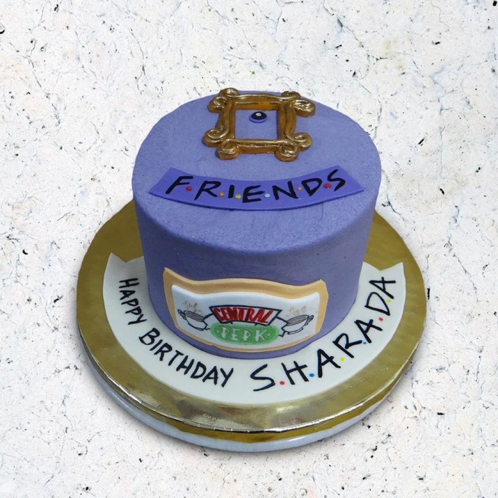 Friends Tv Show Eggless Cake Delivery In Delhi, Noida, Ghaziabad, Gurugram, GreaterNoida, And