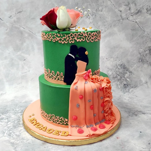 Green Wedding Cake