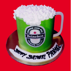 Heineken Beer Mug Cake