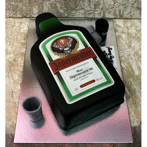 Jagermeister Bottle Cake Jagermeister Bottle Cake