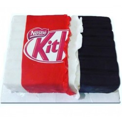 Kit Kat Fondant Cake