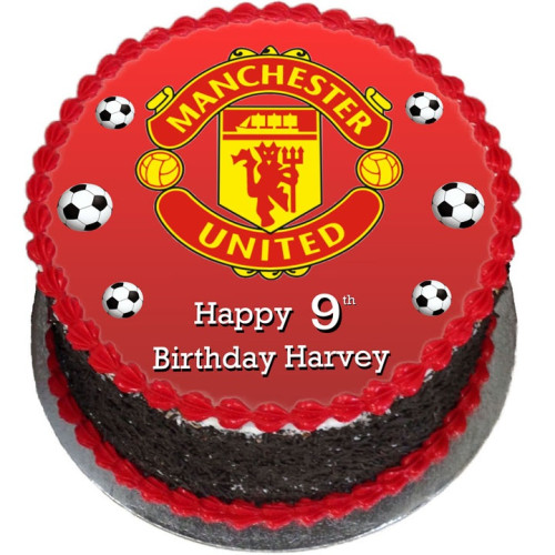 Manchester United Photo Cake Manchester United Photo Cake