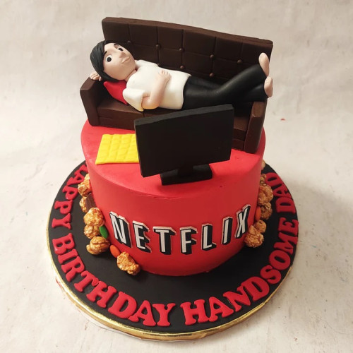 Netflix Theme Cake