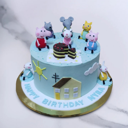 Peppa Pig N Friends Cake Peppa Pig N Friends Cake