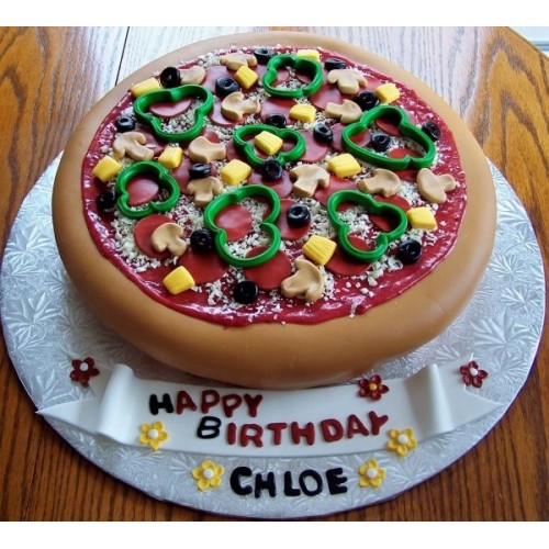 Pizza Theme Cake