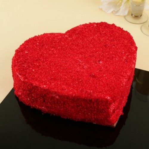 Red Heart Cake