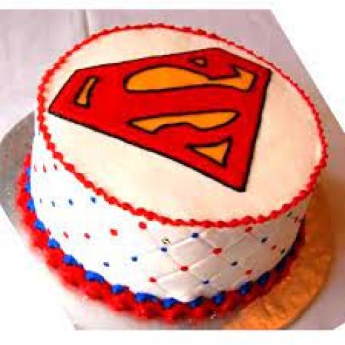 Superman Logo Cake