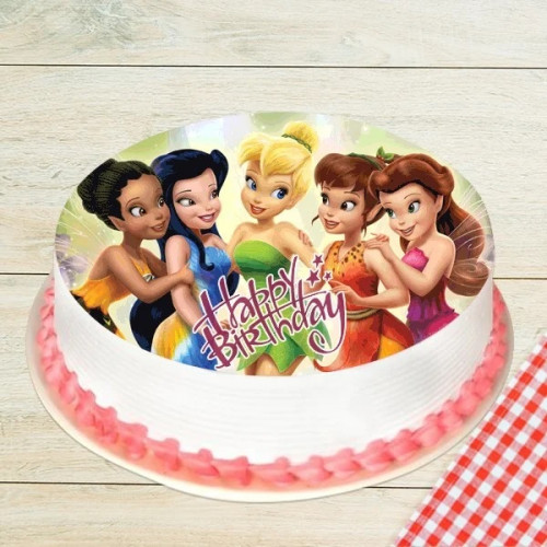 Sweet Fairies Photo Cake