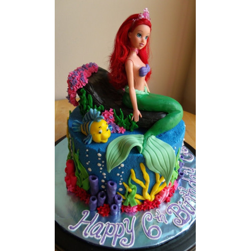 Ariel Mermaid Cake 