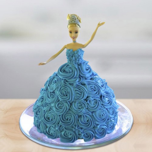 Blue Doll Cake