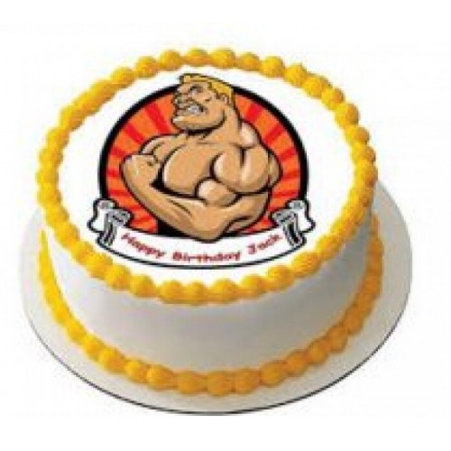 Body Building Theme Cake Body Building Theme Cake