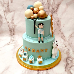 Boy With Balloons Cake
