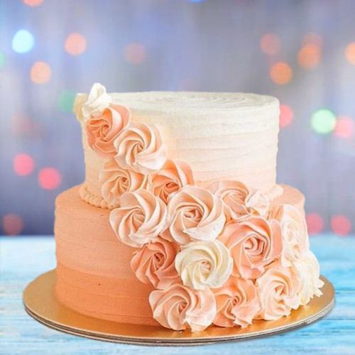 Blooms Wedding Cake