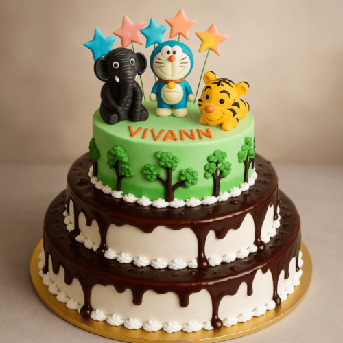 Jungle Safari Cake 