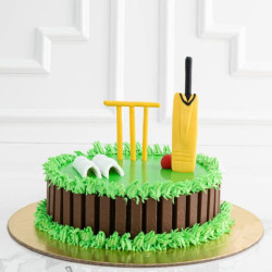 Cricket Theme Cake 