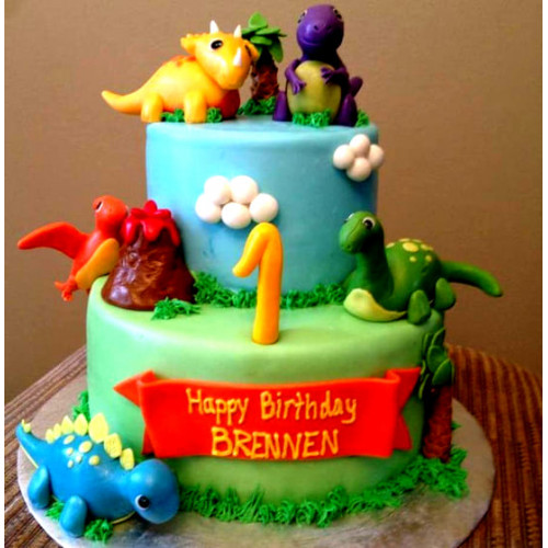 Dinosaurs Theme Cake Dinosaurs Theme Cake