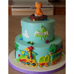 Dinosaurs Train Cake 