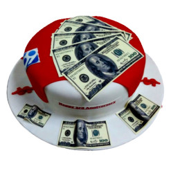 Dollar Theme Cake