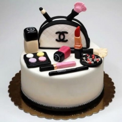 Girls Makeup Cake Girls Makeup Cake