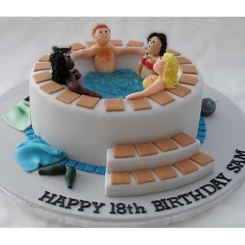 Bathtub Adult Cake