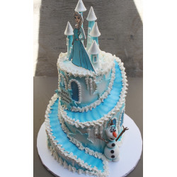 Frozen Castle Cake 