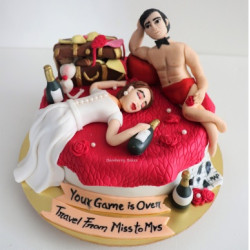 Game Over Adult Cake