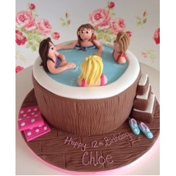 Girls In Bathtub Cake