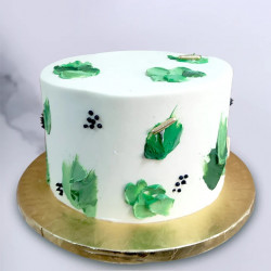Green Abstract Cake