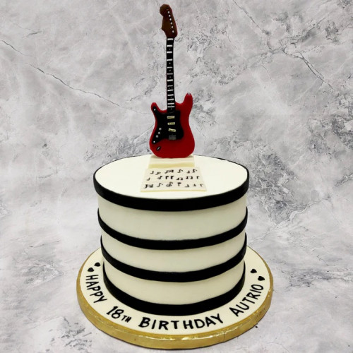 Guitar Theme Cake Guitar Theme Cake