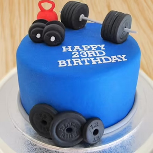 Faridabad Special: Online Gym Freak Fondant Cake Online Delivery in  Faridabad