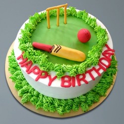 Cricket Pitch Cake