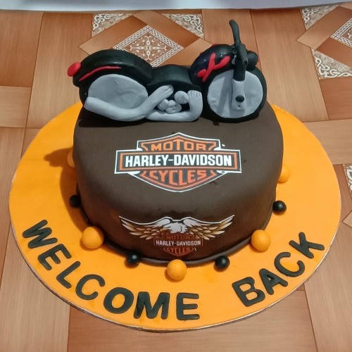 Harley Davidson Bike Cake