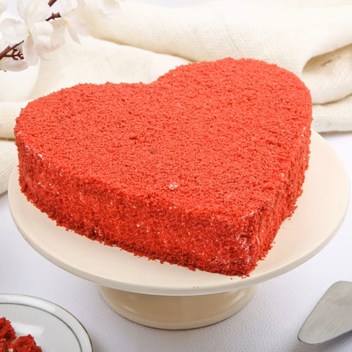 Red Heart Cake