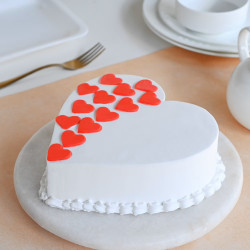 Vanilla Heart Cake