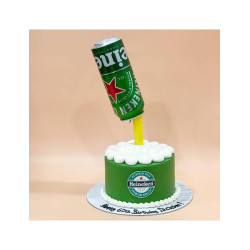 Heineken Beer Can Gravity Cake