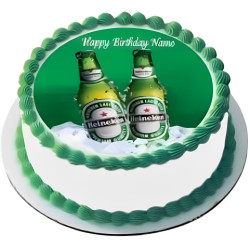 Heineken Beer Theme Cake