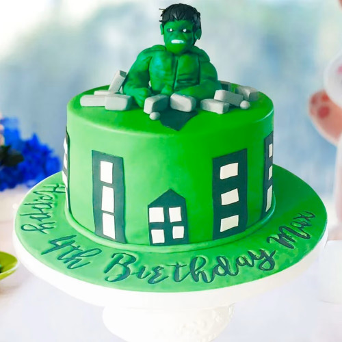 Hulk Avenger Cake