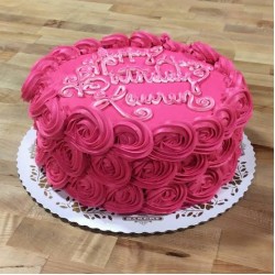 Pink Rose Cake