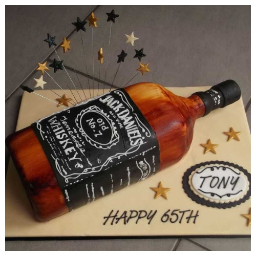 Jack Daniels Bottle Cake