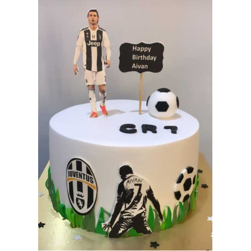 Juventus Theme Cake Juventus Theme Cake