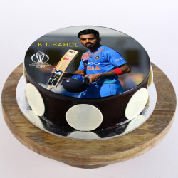 KL Rahul Photo Cake