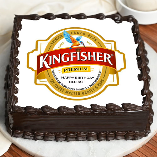 Kingfisher Logo Cake